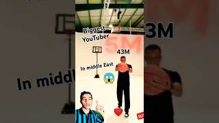 The biggest YouTuber in middle East Challenge with basketball🏀😱shorts [upl. by Jueta]