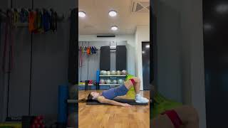 Banded Glute Bridge with Lateral movement [upl. by Bilbe]