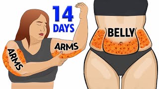 SIMPLE EXERCISE TO LOSE ARMS amp BELLY FAT [upl. by Aday]