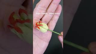 Hi everyone here is crafting the Perfect Sugar Peony Flower Center cakedecorating ediableflowers [upl. by Shargel]