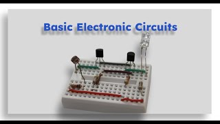 Basic Electronic Circuits  Transistor switch and LED [upl. by Bordy]