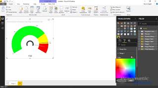 Power BI Custom Visual  Tachometer [upl. by Ahsait]