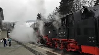 Dampflokomotive in Oberwiesenthal [upl. by Rekcut146]