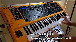 Studiologic Sledge 2 Synth custom patches Take 11 [upl. by Neltiak]