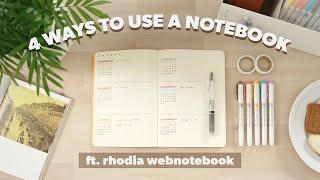 4 Ways to Use a Rhodia Notebook 📓 Students Artists and More [upl. by Aiz72]