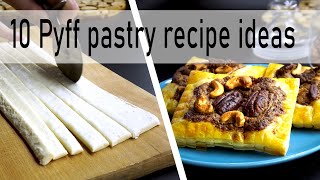 10 Favorite Ways to Use Puff Pastry Recipes [upl. by Platon]