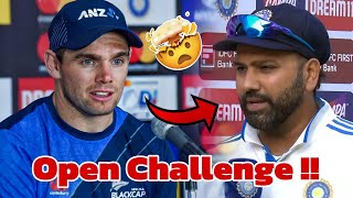 Tom Latham Gives Open Challenge To Team India Before Test Series 🔴 [upl. by Dincolo263]