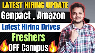 Amazon  Genpact  TCS  Optum Hiring  OFF Campus Drive  2025  2024  2023 Batch Hiring Freshers [upl. by Rodger468]