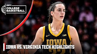 44 PTS for Caitlin Clark 😤 Iowa Hawkeyes vs Virginia Tech Hokies  Full Game Highlights [upl. by Yragerg]