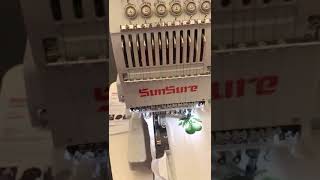 ماكينة تطريز عن طريق الكومبيوتر سنشور Sunsure embroidery machine [upl. by Nahsed]