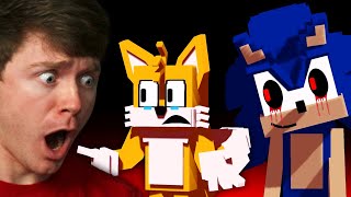 Reacting to CURSED SONICEXE vs TAILS [upl. by Giess]