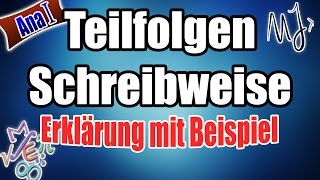 Teilfolgen  Mathematische Schreibweise  Beschreibung erklärt [upl. by Mcferren]