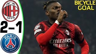 Milan vs PSG 21  All Goals and Highlights 2023 💥 LEAO [upl. by Christianson]