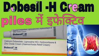 Dobesil H Cream Uses in Hindi  Calcium Dobesilate Lignocaine HCl Hydrocortisone And Zinc oxide [upl. by Aicel]