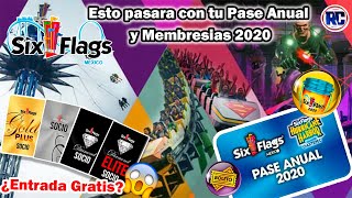 Esto pasara con tu PASE ANUAL y MEMBRESíA de SIX FLAGS MÉXICO 2020 en la Re Apertura [upl. by Tama]