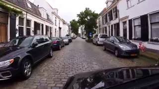 Driving in Netherlands Bussum Naarden Star Fort [upl. by Haniraz]