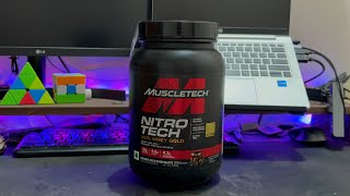 MUSCLETECH Nitro Tech 100 Whey Gold  Unboxing  Flipkart [upl. by Rudie]