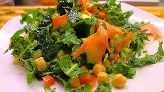 Vegan Super Salad Recipe  plantbased diet  clean eating  wfpb [upl. by Danae]