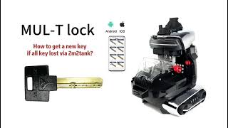 How to get a new key from MulT lock via 2m2tank CNC key cutting machine [upl. by Cayla215]