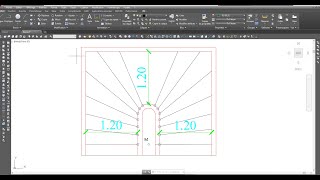 escalier en BALANCEMENT SUR autocad OFPPT [upl. by Sharleen619]