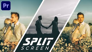 4 SPLIT SCREEN Effects in Premiere Pro CC Tutorial [upl. by Egnalos453]