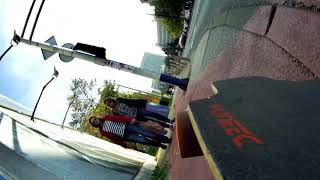 Riding an electric longboard to work [upl. by Aerdno]