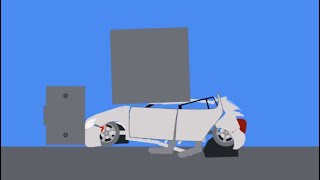 Algodoo Car Crashes amp Destruction 175  Crazy Phun Algodoo Car Crash Tests [upl. by Hilly]