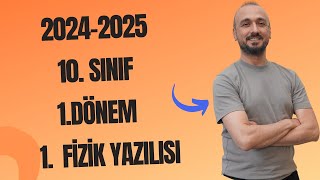 10SINIF FİZİK 1DÖNEM 1 FİZİK YAZILI ÇALIŞMASI [upl. by Parry]