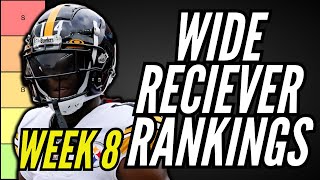 MUST START WRs for Week 8 Fantasy Football Tier List [upl. by Melicent]