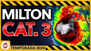 Huracán Milton se acerca a Tampa Sarasota Lakeland Orlando Kissimmee y Melbourne Florida [upl. by Bonnes]