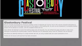 Getting Glastonbury tickets iPad Glastonbury Coach Resale 2017 The Refreshinator [upl. by Ahsir66]