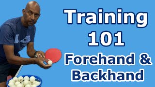 Training 101  Forehand amp Backhand Counterhit  Table Tennis  PingSkills [upl. by Herr]