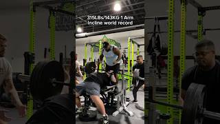 ONE arm incline WORLD RECORD [upl. by Ahsercal447]