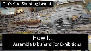 How I Assembly Dibs Yard Shunting Layout For Exhibitions [upl. by Fitzgerald]