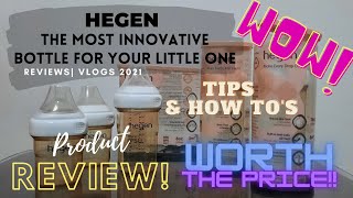 HEGEN BOTTLE REVIEW  TIPS AND HOW TOS  Worth it ba HegenBottle HegenPH [upl. by Pellet110]