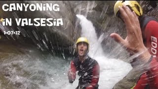 Canyoning in Valsesia [upl. by Enylrac]