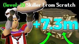 I Finished 99 Cooking in ONE XP DROP  OSRS Level 3 Skiller From Scratch 23 [upl. by Ialokin]