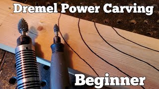 Beginner DREMEL wood carving How to stop your carving bur from jumping around [upl. by Nelsen]