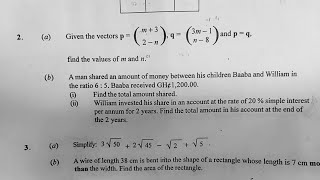 BECE 2024  QUESTION TWO SOLVED ✌  Menalights tv [upl. by Zielsdorf]