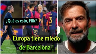 Qué dijo Klopp después de que el Barcelona lograra un récord tras ganar 31 al Espanyol [upl. by Kcirde847]