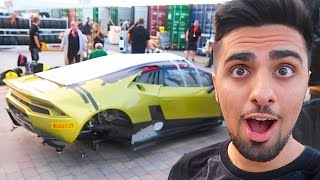 POOR LAMBORGHINI CRASHED WHILE RACING [upl. by Anilec]