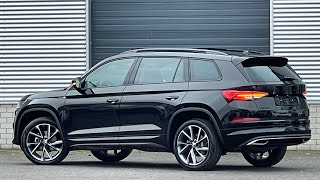 Skoda NEW Kodiaq 2022 Sportline in 4K Black Magic Metal 20 Inch Vega Walk around amp detail inside [upl. by Anitroc224]