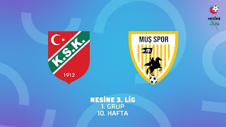 Nesine 3 Lig 1 Grup  Karşıyaka  Muş Spor Kulübü [upl. by Borlase]