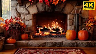 Fireplace 12 HOURS 🔥 Burning logs and cozy ASMR atmosphere [upl. by Anaujal]