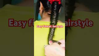 Fishtail hairstyle for long hairhairstyle hair beauty fashion trending [upl. by Aekerly]