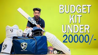 Best Cricket Kit Under 20000  UNBOXING SG Full Size Budget Cricket Kit [upl. by Eslek]