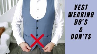 How To Wear A Vest For Men  Waistcoat [upl. by Clementi455]