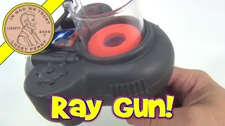 Electronic Toy Laser Ray Gun Shoots Foam Discs with Cool Sound Effects [upl. by Katey559]