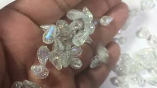 Crystal Drop Shape Hanging Beads [upl. by Novat]