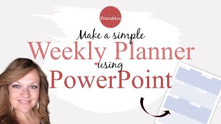 Make a Simple Weekly Planner with PowerPoint [upl. by Ambrosia337]